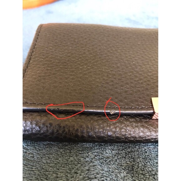 Ted Baker London black leather wallet on chain (missing chain), rose gold - Picture 11 of 11